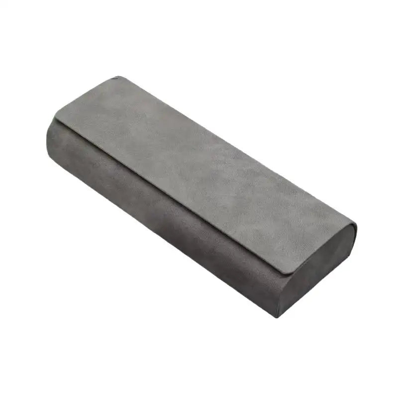 Hard-Shell PU Leather Sunglasses Case – Portable Eyewear Box Eyewear Storage Case Richie's Gray