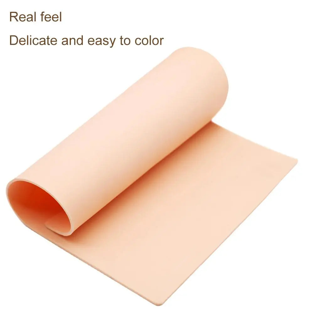 Silicone Tattoo Practice Skin Double-Sided Fake Skin 14×19cm Tattoo Practice Skin Richie's