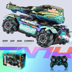 2.4G 4WD RC Sci-Fi Stunt Tank – LED, Spray & Sound Toy RC Stunt Tank Richie's MK742A-LV