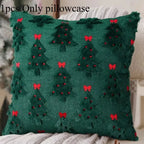 Christmas Tree Embroidered Cushion Cover – Festive Pillow Case Decorative Pillow Cover Richie's