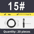 Kande Nitrile O-Ring Set 20-30pcs 1.4-26.5mm Oil Seal Gasket Rubber O-Ring Set Richie's 17.8x3.1 20pcs