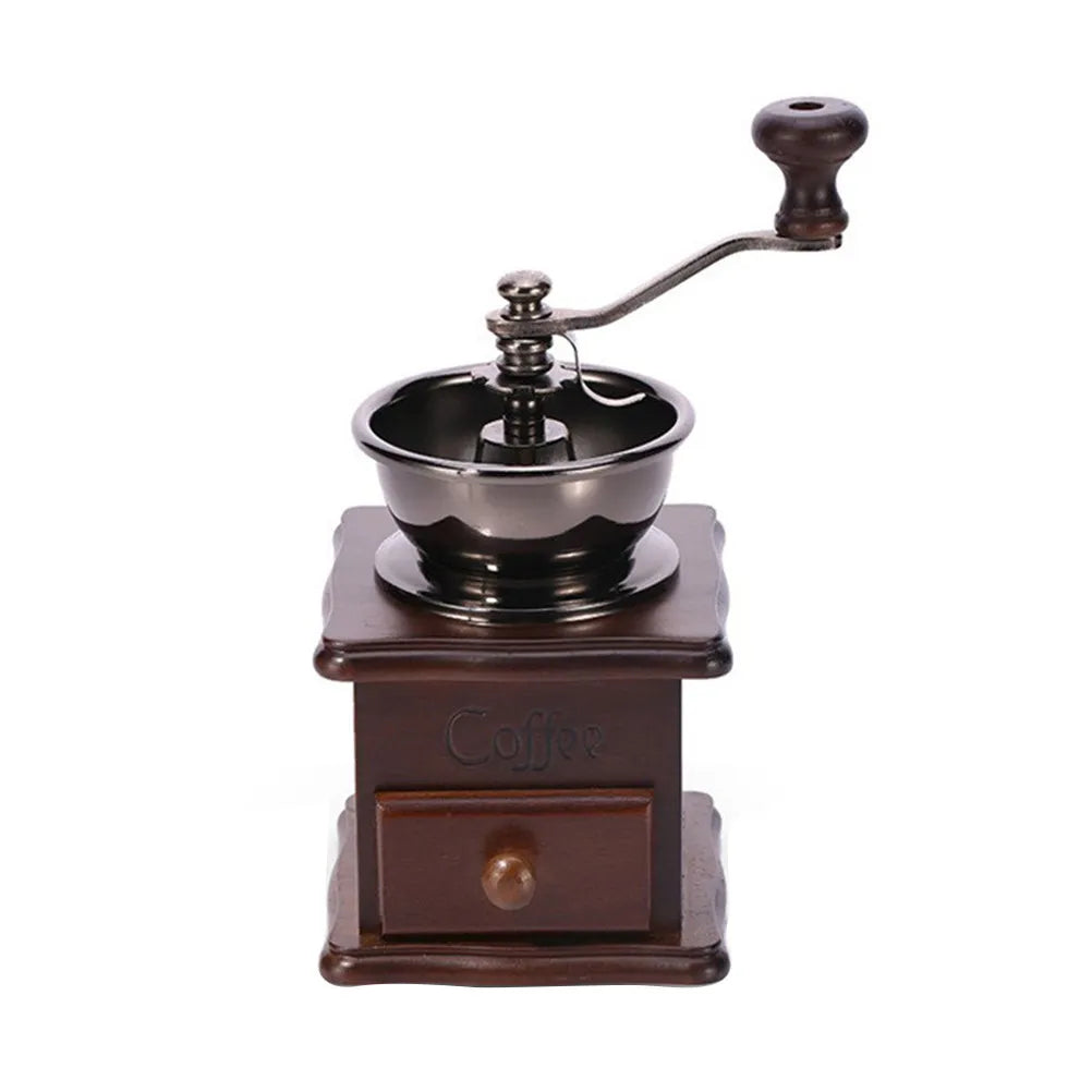 Manual Coffee Grinder – Pine Wood &amp; Ceramic Burr for 1–4 Cups Manual Coffee Grinder Richie's