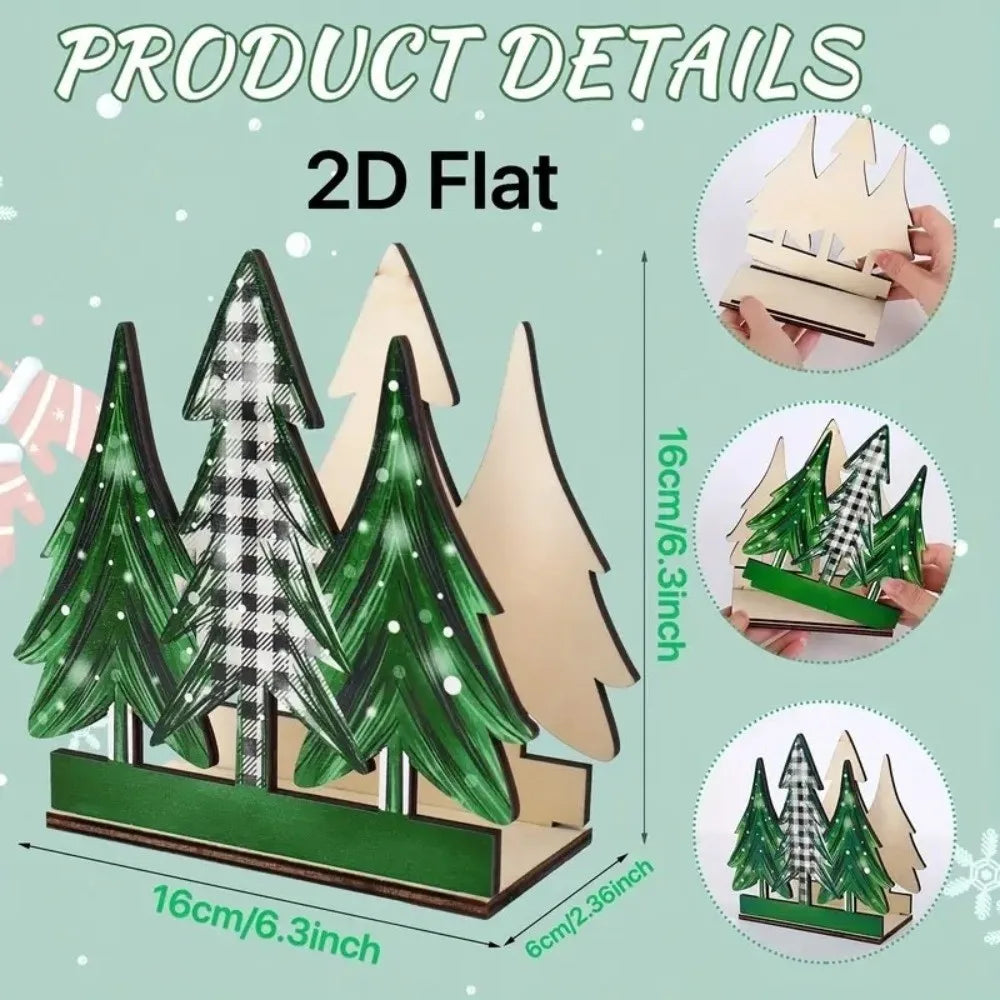 Wooden Christmas Tree Napkin Holder – Tabletop Xmas Decor Napkin Holder Richie's