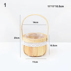 Mini Handwoven Dollhouse Basket – DIY Wicker Flower Basket Miniature Craft Basket Richie's 1