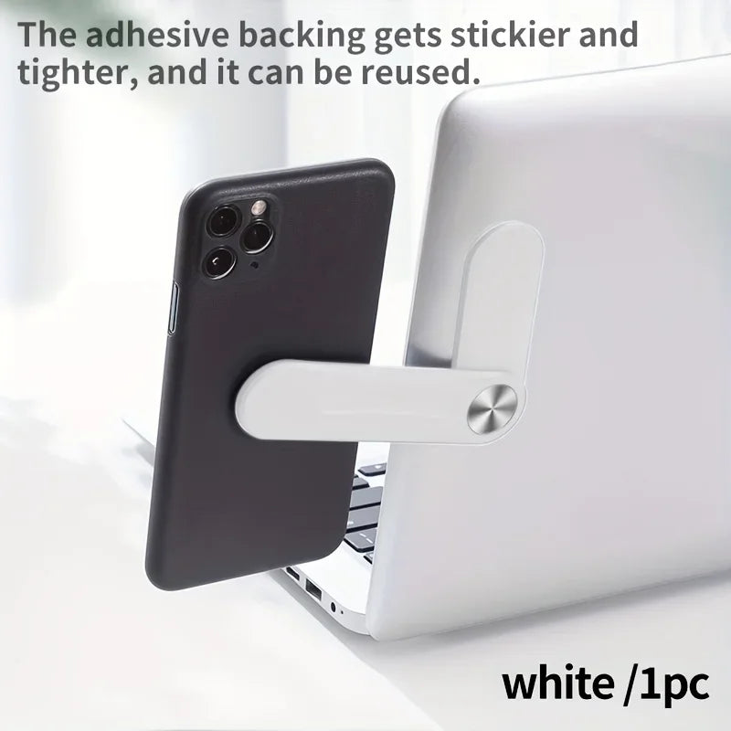 Magnetic Folding Phone Stand Dual Screen Laptop Side Mount Laptop Phone Mount Richie's White
