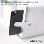 Magnetic Folding Phone Stand Dual Screen Laptop Side Mount Laptop Phone Mount Richie's White