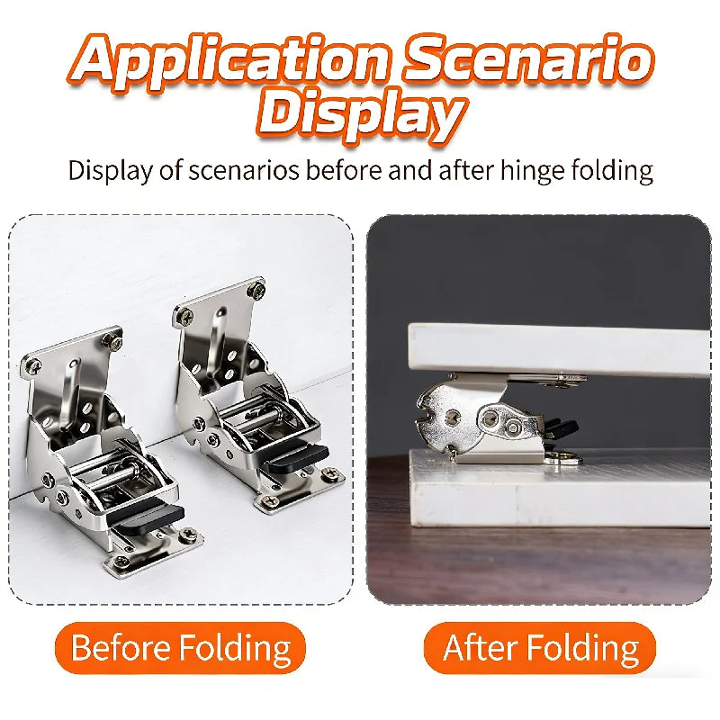 Heavy Duty Self-Locking Folding Hinge 0-180° Table Leg Bracket Folding Furniture Hinge Richie's