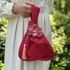 Chinese Tassel Wrist Bag Embroidery Hanfu Wedding Gift Pouch Wrist Bag Richie's