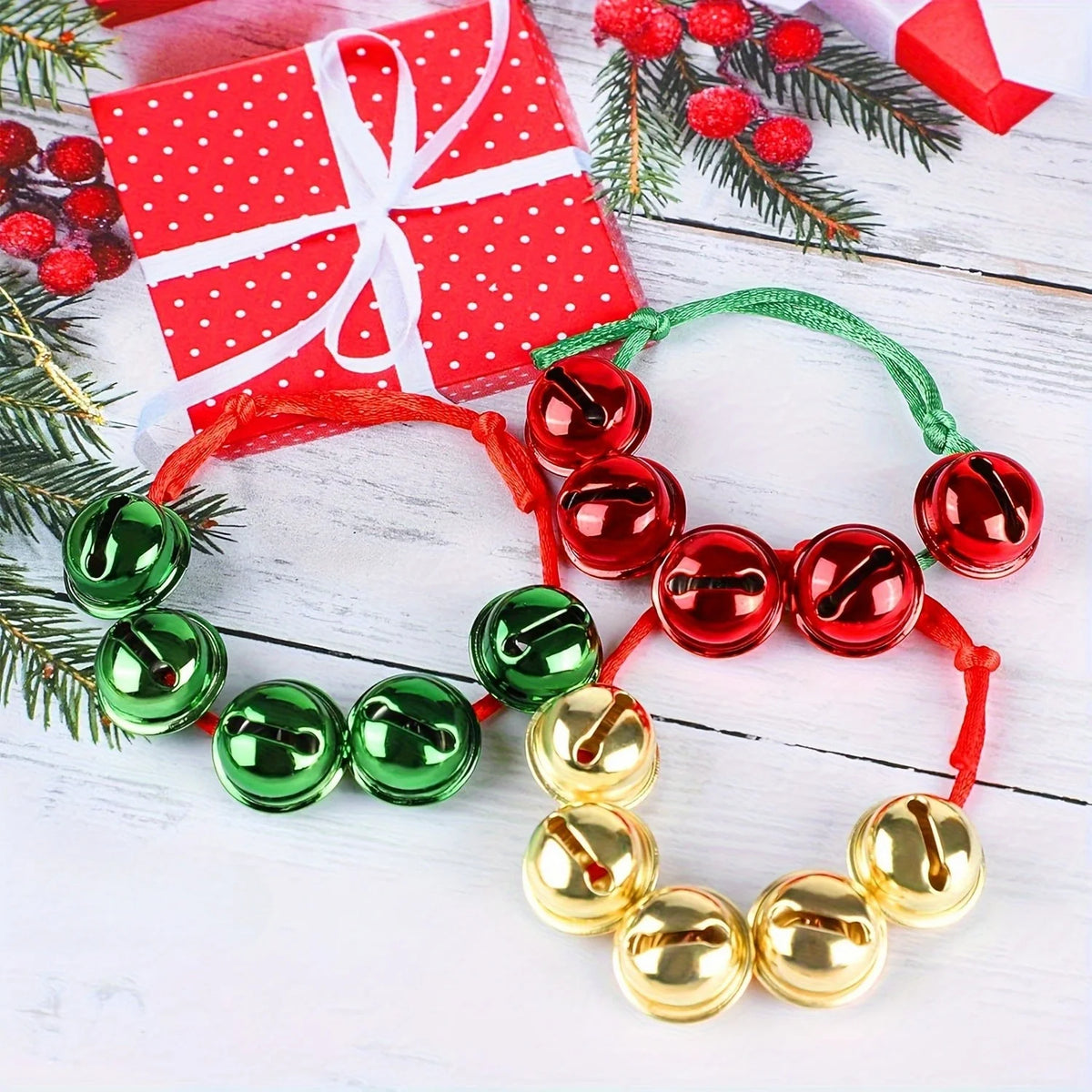 Adjustable Christmas Bell Charm Bracelet Set | Holiday Gift Charm Bracelet Set Richie's