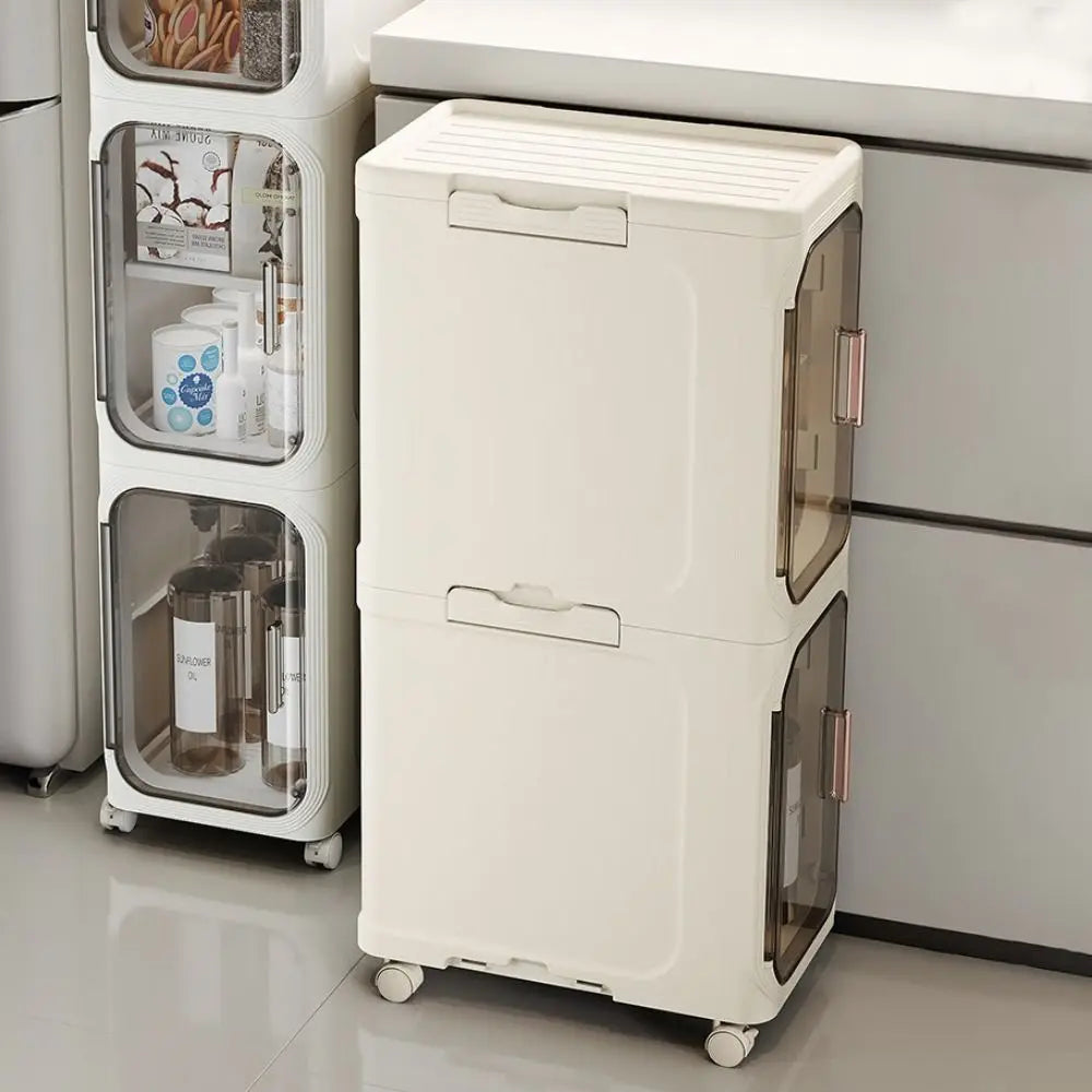 Foldable Narrow Storage Cabinet with Wheels – Slim Crevice Rack Narrow Storage Cabinet Richie's