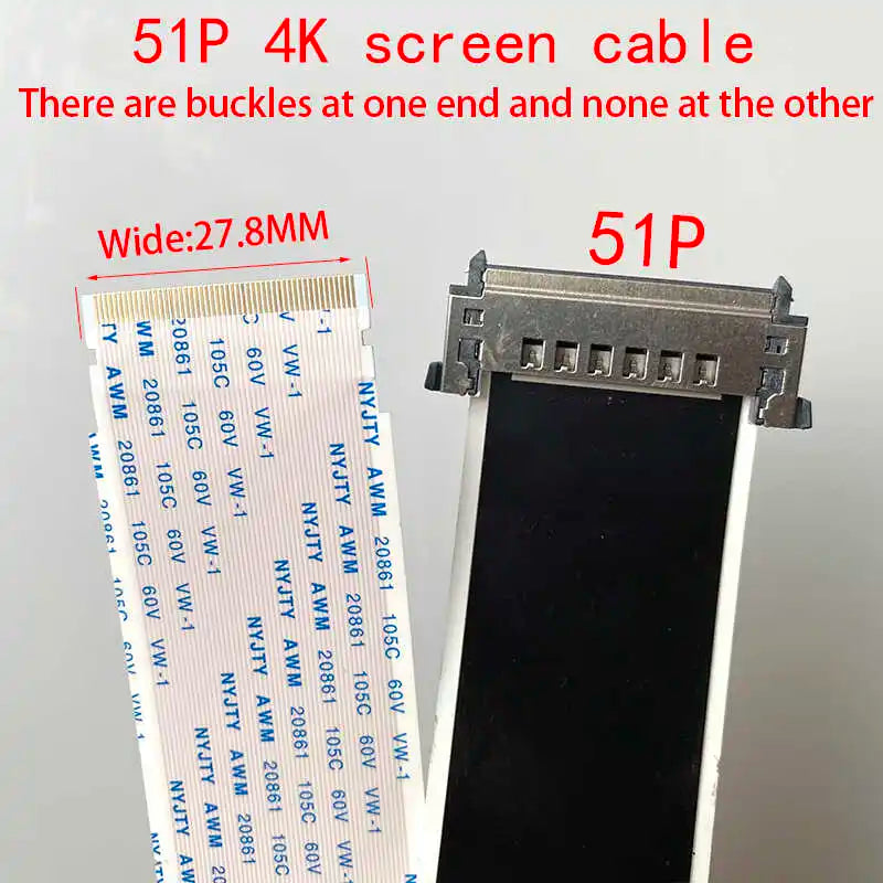 4K LVDS TV Ribbon Cable 51-Pin 41-Pin AWM 20861 – TCL Hisense LVDS Ribbon Cable Richie's