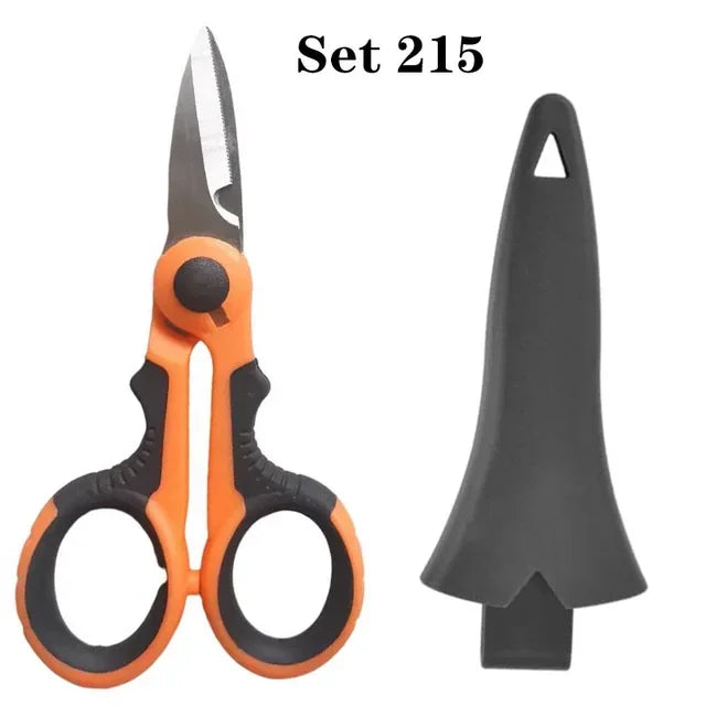 TOTNEND Fishing Scissors – PE Braid Line & Electrician Cutter Fishing Scissors Richie's Lampblack T215 AS SHOW
