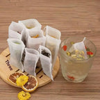 100 Pcs Drawstring Tea Bags – Disposable Empty Filter Pouches Tea Filter Bags Richie's