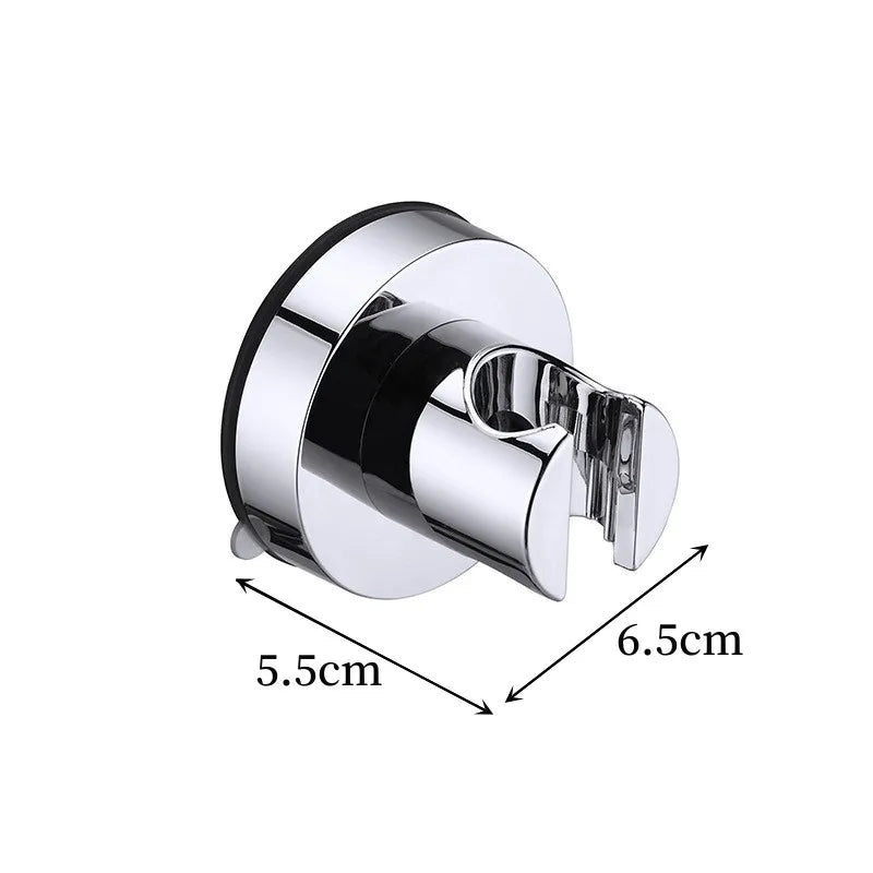 Universal Suction Cup Shower Head Holder – Wall Mount Bracket Shower Head Holder Richie's silver