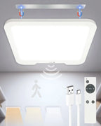 Rechargeable Dimmable LED Ceiling Light – Motion Sensor & Remote LED Ceiling Light Richie's White