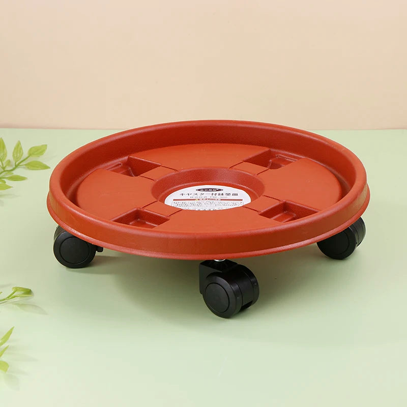 Rolling Plant Pot Tray with 360° Wheels | Movable Flower Base Rolling Plant Tray Richie's A3