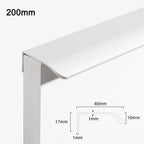 Aluminum Concealed Edge Finger Pull Hidden Bar Drawer Pulls Cabinet Drawer Pull Richie's white-200mm