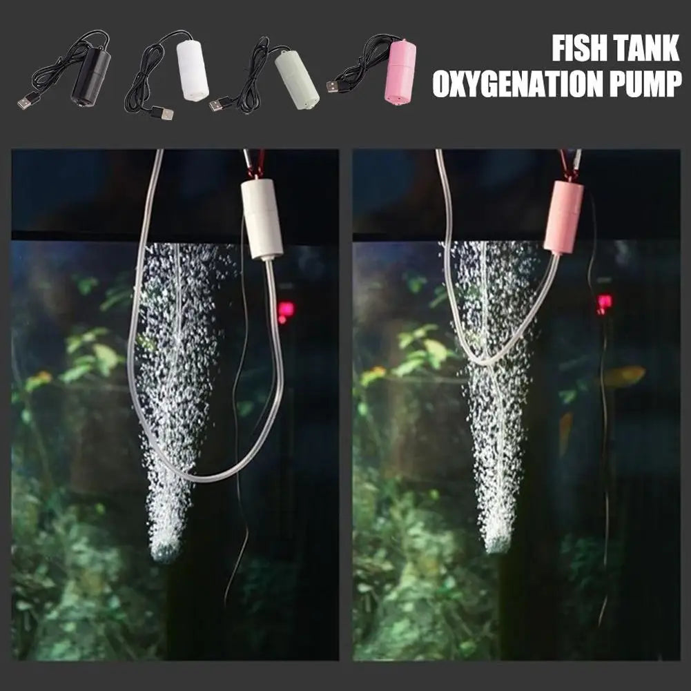 USB Mini Silent Aquarium Air Pump – Ultra Quiet Fish Tank Aerator Aquarium Air Pump Richie's