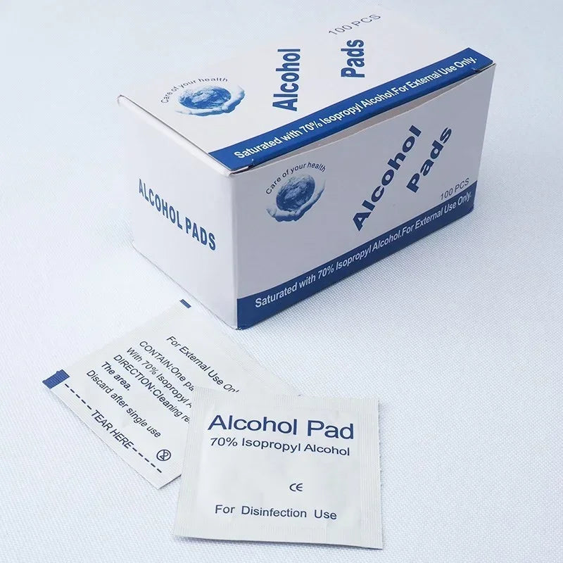 100pcs 75% Alcohol Prep Pads – Isopropyl Swabs for Phone Cleaning Alcohol Prep Pads Richie's