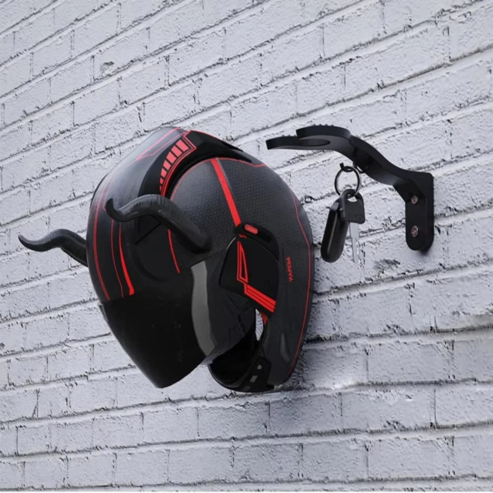 Wall Mount Helmet Hook Rack – Multipurpose Jacket & Bag Hanger Wall Mount Hook Rack Richie's