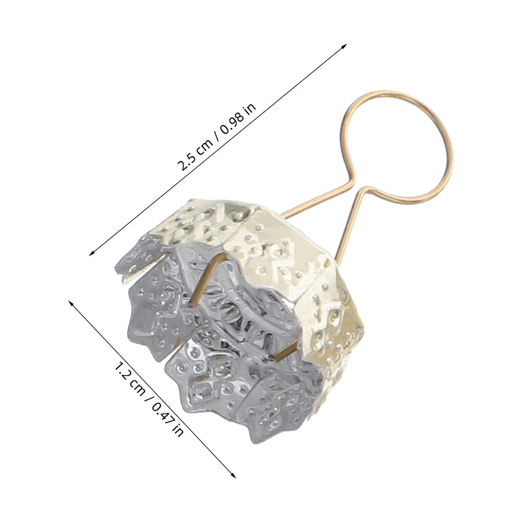 100Pcs Iron Bauble Caps – Christmas Ornament Replacement Tops Ornament Caps Richie's Golden other