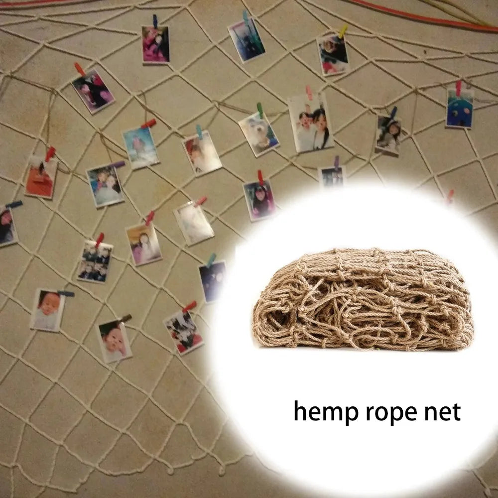 Hemp Jute Rope Climbing Net – Garden Balcony Mesh 1m×2m Jute Climbing Net Richie's