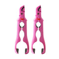 2-Pack Silicone Plate Gripper Clips – Heat-Safe Dish Tong Clamps Kitchen Gripper Clips Richie's Pink