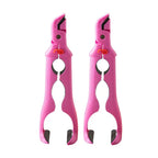 2-Pack Silicone Plate Gripper Clips – Heat-Safe Dish Tong Clamps Kitchen Gripper Clips Richie's Pink