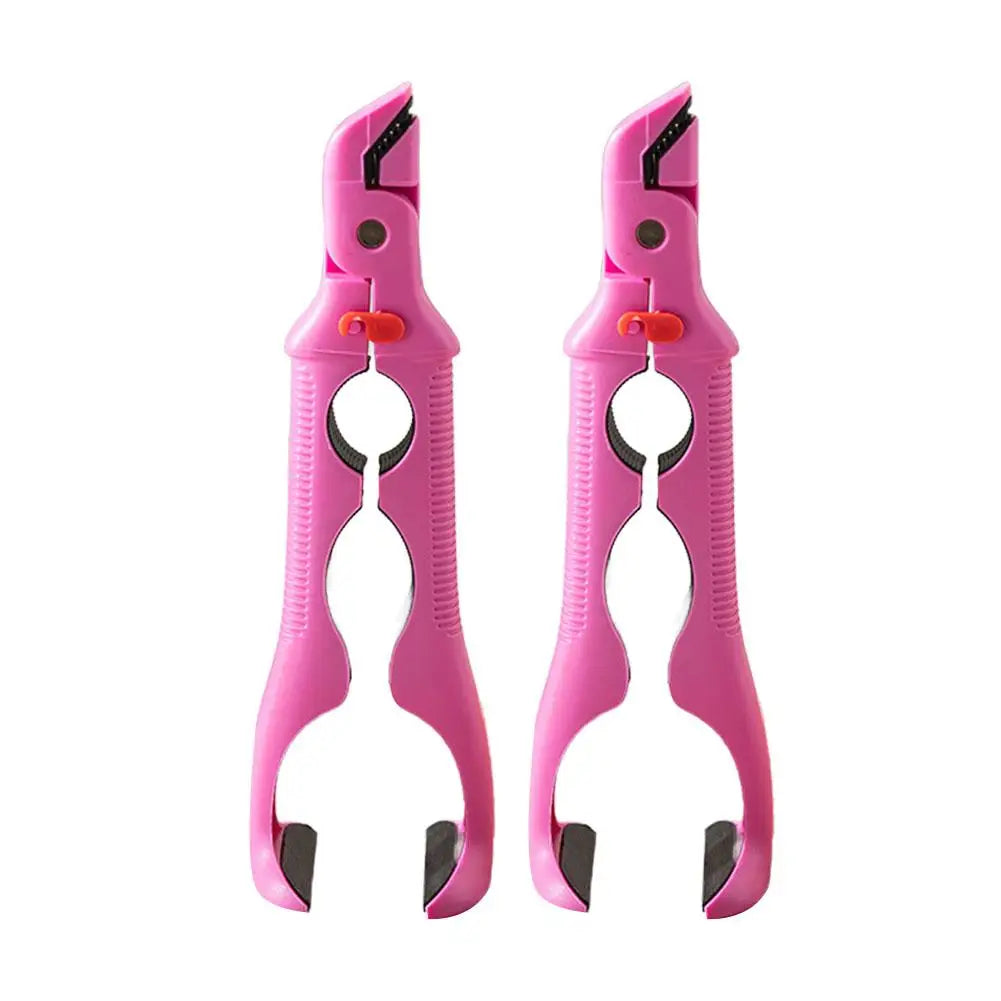 2-Pack Silicone Plate Gripper Clips – Heat-Safe Dish Tong Clamps Kitchen Gripper Clips Richie's Pink