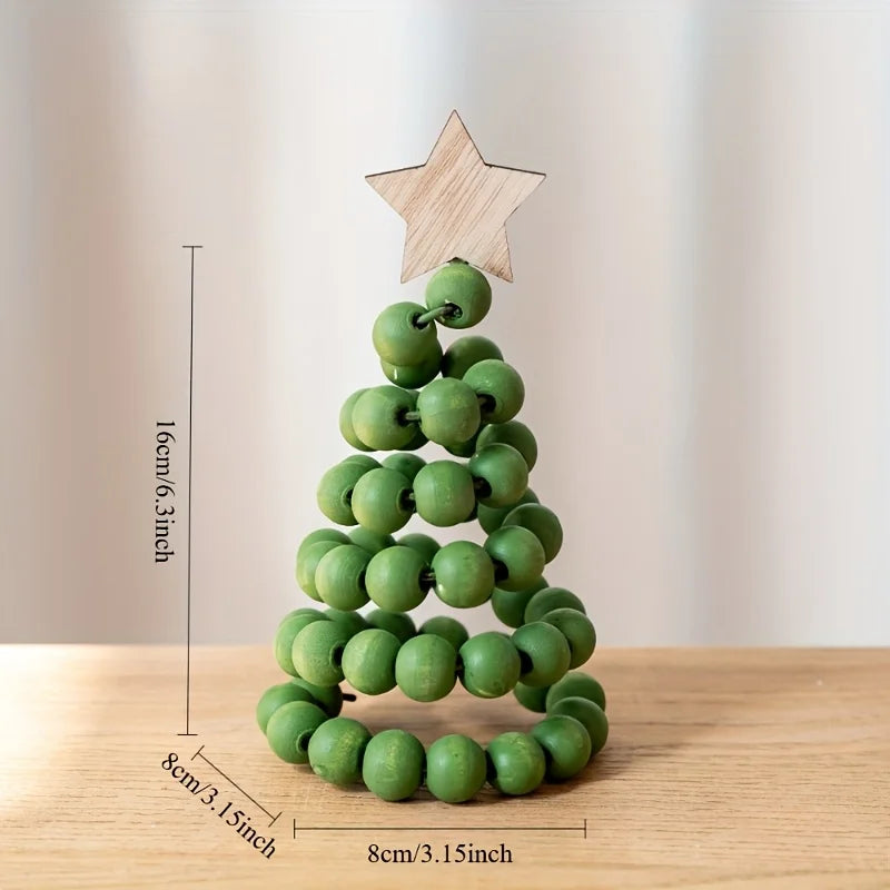 Nordic Wooden Christmas Tree Desktop Ornament | Holiday Decor Christmas Tree Ornament Richie's