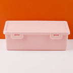 Large Capacity Plastic Pencil Box with Lid – School & Office Pencil Box Organizer Richie's Pink