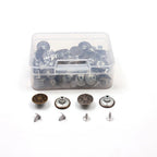 40 Pcs Replacement Jean Buttons Rivets Bulk Set – Iron Silver Clothing Buttons Set Richie's