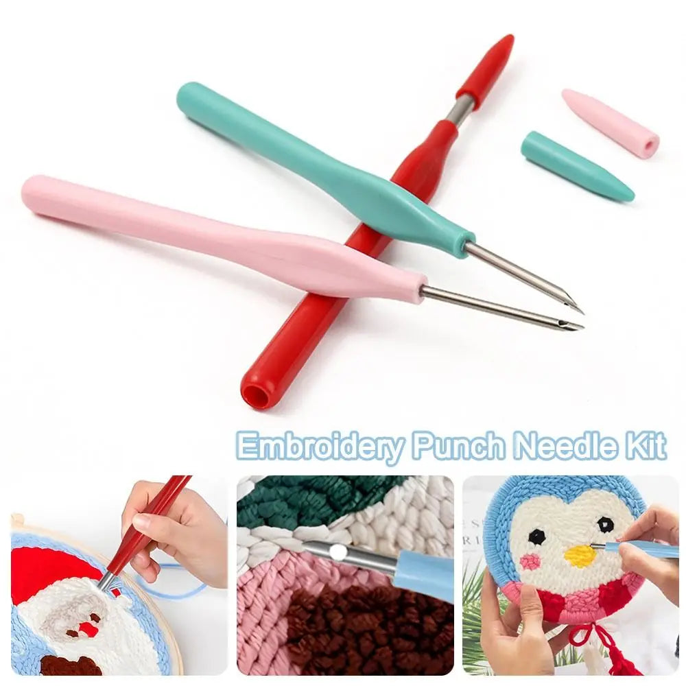 Adjustable Embroidery Punch Needle Kit – DIY Magic Stitching Pen Embroidery Needle Kit Richie's