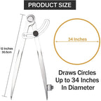 Woodworking Compass 100–300mm Carpenter Marking & Drafting Tool Woodworking Compass Richie's