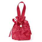 Christmas Candy Gift Bag – Fabric Drawstring Party Favor Bag Gift Favor Bag Richie's Red B