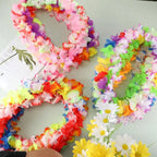 Bohemian Multicolor LED Hawaii Flower Lei Silk Petal Party Wreath Costume Accessory Richie's
