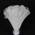Pearl Wave Lace Mesh Flower Bouquet Wrapping 28cm x 4 Yards Bouquet Wrapping Mesh Richie's Gold White one size