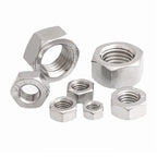 50pcs Stainless Steel UNC Hex Nuts – Sizes 2#-56 to 1/2-13 Stainless Steel Hex Nuts Richie's