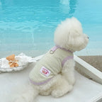 Striped Knit Dog Tulle Dress – Breathable Puppy Ballet Skirt Dog Dress Richie's