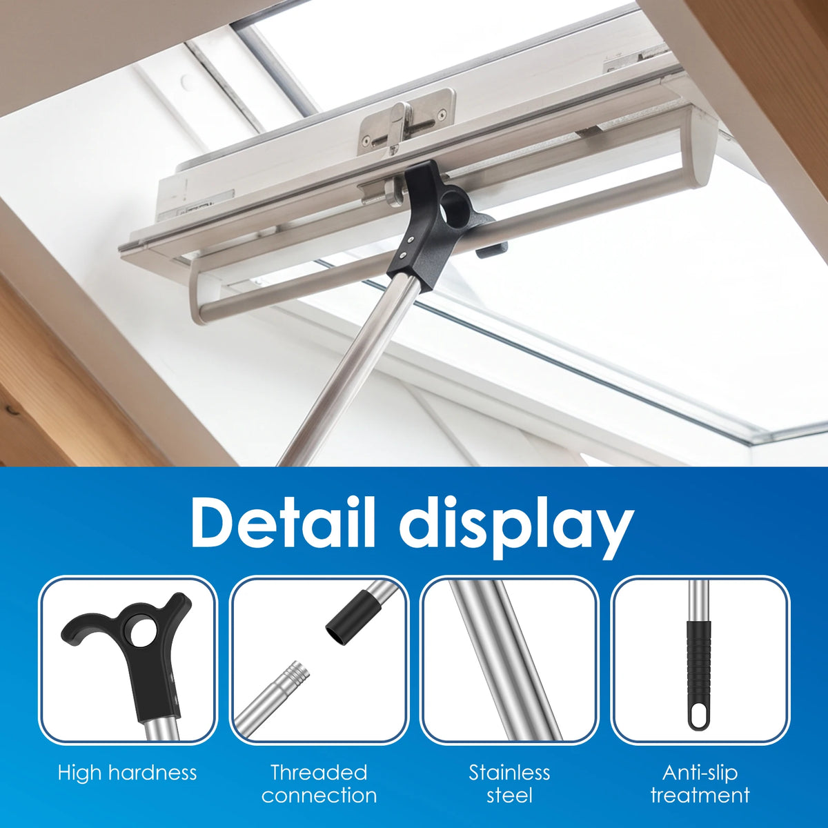 Telescoping Skylight Rod with Hook – Extendable Window Opener Window Opener Rod Richie's