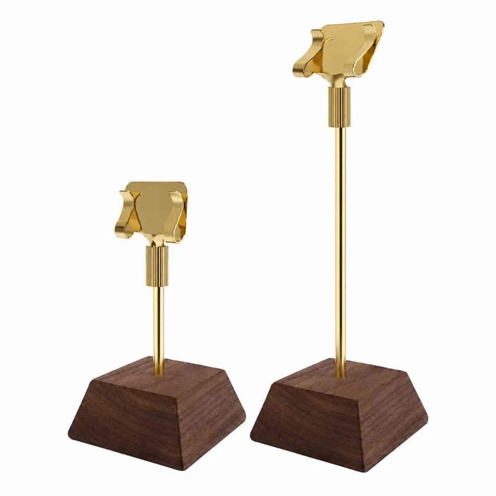 Wood Base Metal Table Sign Holder – Price Tag Display Stand Table Sign Holder Richie's