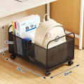 Iron Mobile Storage Box with Wheels – Rolling Desk Organizer Rolling Storage Organizer Richie's Black 2
