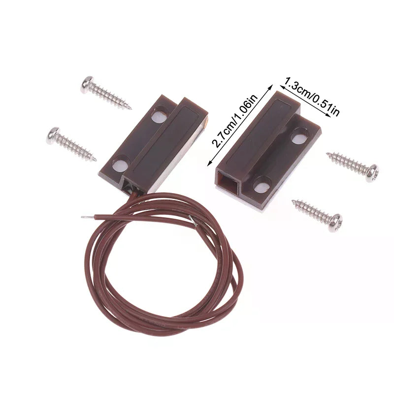 MC-38A Wired Door Window Magnetic Sensor Reed Switch NC/NO Magnetic Door Sensor Richie's
