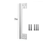 Door Latch Guard Plate – Outswing Door Security Shield Door Security Guard Richie's silver 7in