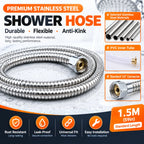 Stainless Steel Shower Hose 1–10M | Flexible Plumbing Hose Shower Plumbing Hose Richie's