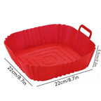 BPA-Free Silicone Air Fryer Liner Square Reusable Basket Mat 4–7 QT Air Fryer Liner Richie's