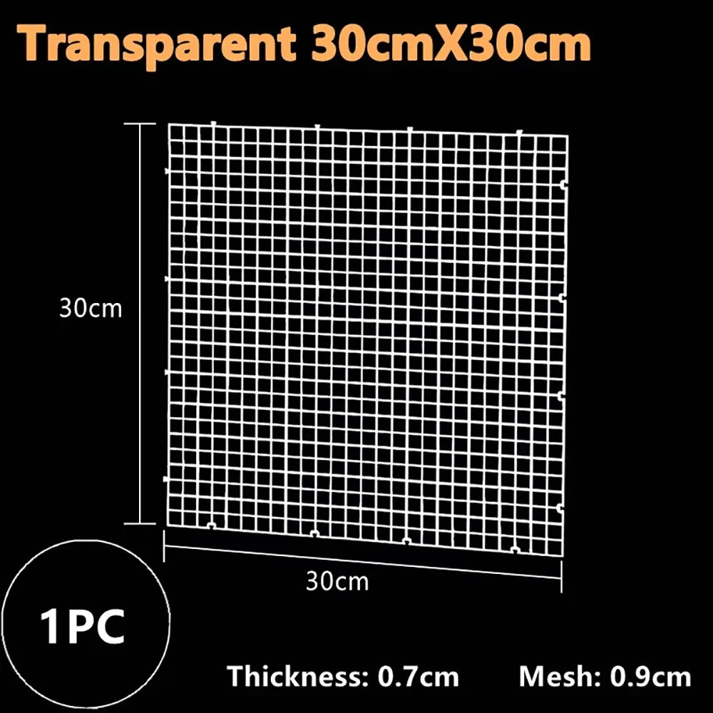 Plastic Isolation Grid Board 30x30cm Aquarium Divider Tray Aquarium Grid Divider Richie's Clear 30x30cm