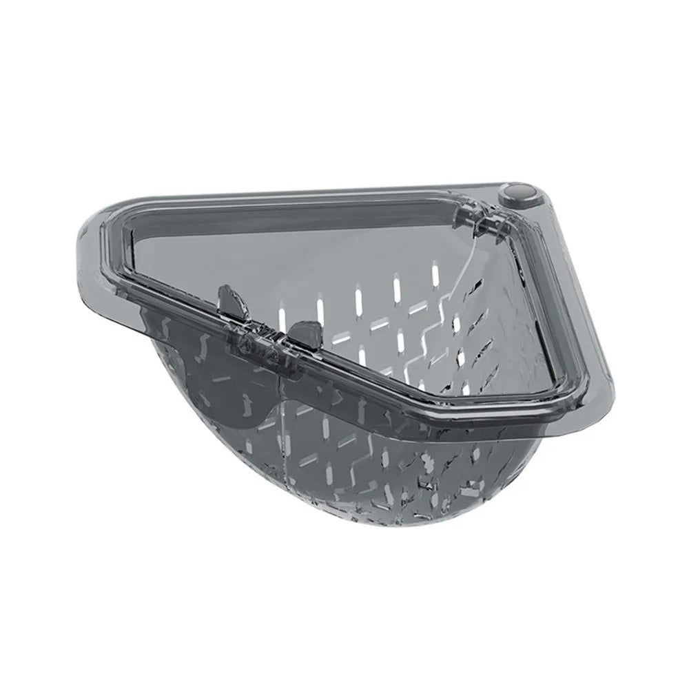 Triangle Sink Drain Basket Filter – Magnetic Openable Bottom Sink Drain Basket Richie's Grey