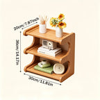 Multi-Layer Wood Desktop Storage Rack – Bookshelf & Organizer Desktop Storage Rack Richie's