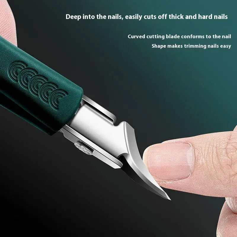 Anti-Splash Slanted Nail Clipper – Stainless Steel Toenail Tool Nail Clipper Richie's